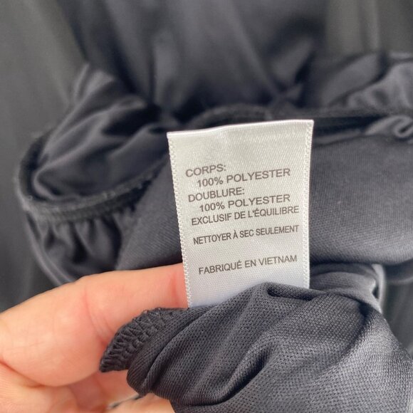 ASTR Romper Womens Medium Black Surplice Neck Long Sleeves Lace Shorts Blouse - Picture 7 of 12